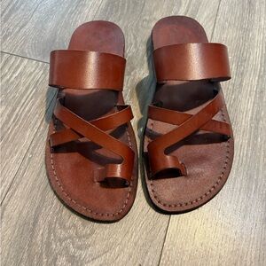 Men's Brown Leather Sandals